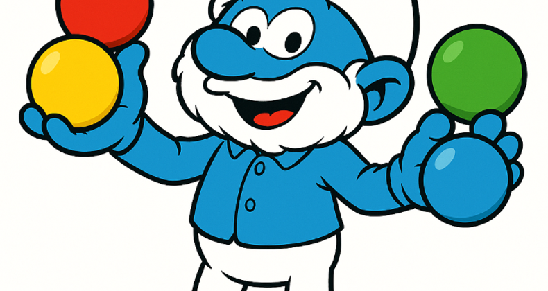 Als je blauw bent, ben je een Smurf!